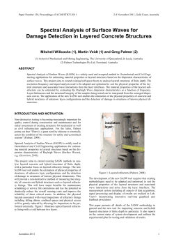 Spectral Analysis of Surface Waves for Damage Detection in