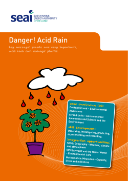 Danger! Acid Rain