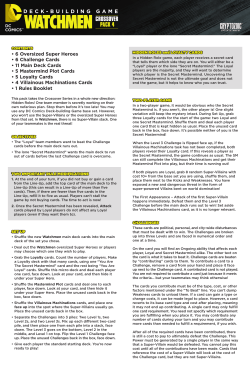 crossover pack 4 - Cryptozoic Entertainment