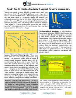 Tobacco21 Handout
