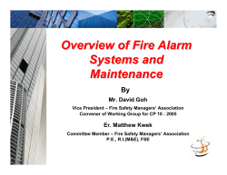 Overview of Fire Alarm Systems and Maintenance