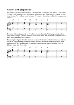 Parallel sixth progression