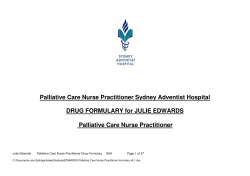 EDWARDS Palliative Care Nurse Practitioner formulary v6 1