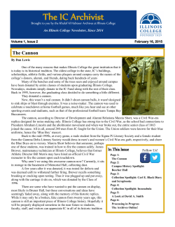 The IC Archivist - Illinois College