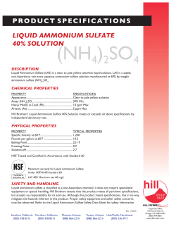 liquid ammonium sulfate 40% solution productspecifications