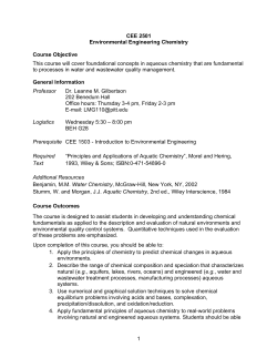 Example Syllabus - The Gilbertson Group