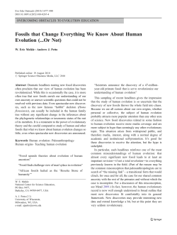 PDF - Evolution: Education and Outreach