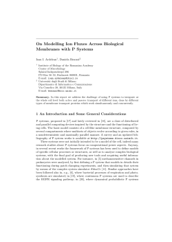 On Modelling Ion Fluxes Across Biological Membranes with P Systems