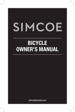 Bicycle Owner`s Manual