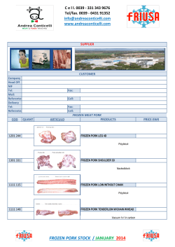frozen pork stock / january 2014