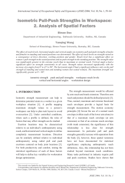 Isometric Pull-Push Strengths in Workspace