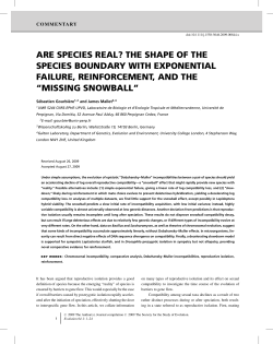 are species real?