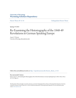 Re-Examining the Historiography of the 1848