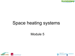 Space Heating - Tipperary Energy Agency