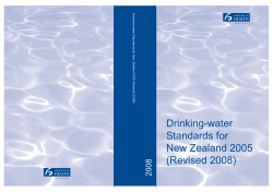 Drinking-water Standards for New Zealand 2005