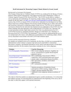 campus climate survey instrument