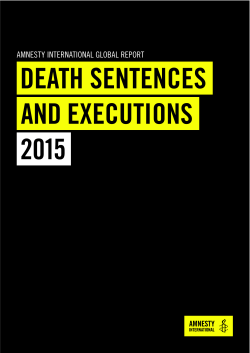DEATH SENTENCES AND EXECUTIONS 2015