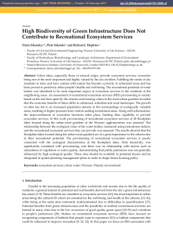 High Biodiversity of Green Infrastructure Does Not
