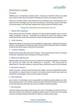 Preventing Flooding - South Gloucestershire Council