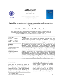 Optimizing locomotive body structures using imperialist competitive