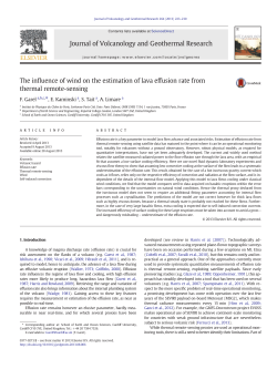 The influence of wind on the estimation of lava effusion rate from