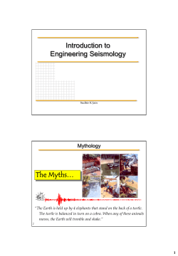 Introduction to Engineering Seismology The Myths&hellip;