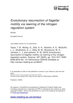 Evolutionary resurrection of flagellar motility via rewiring of the