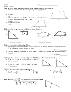 In the figure at the right, quadrilateral ABCD is similar to