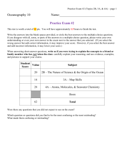 Practice Exam #2 - El Camino College