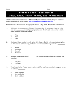 Pronoun Case &ndash; Exercise 5