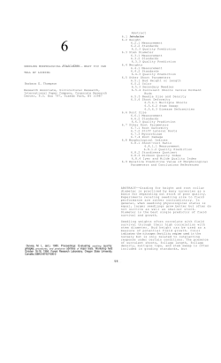SEEDLING MORPHOLOGICAL EVALUATION - - WHAT
