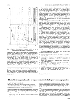 Effect of electromagnetic induction on impulse conduction in the frog