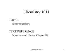 Chemistry 1011