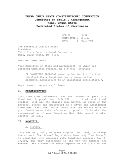 THIRD CHUUK STATE CONSTITUTIONAL CONVENTION