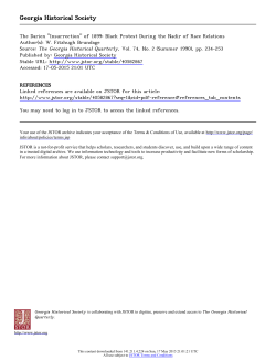 "Insurrection" of 1899