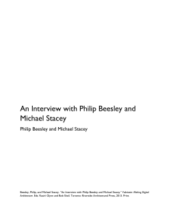 An Interview with Philip Beesley and Michael Stacey