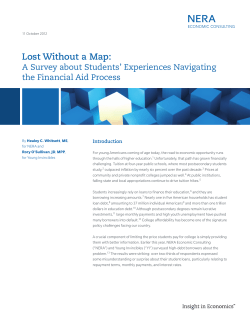 Lost Without a Map - NERA Economic Consulting
