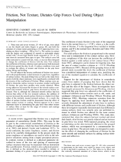 Friction, Not Texture, Dictates Grip Forces Used