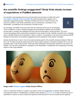 Are scientific findings exaggerated? Study finds steady increase of