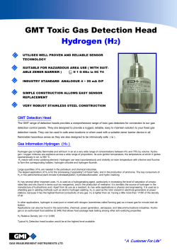 GMT Toxic Gas Detection Head Hydrogen (H2)