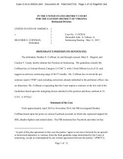 Position of US on Sentencing 2