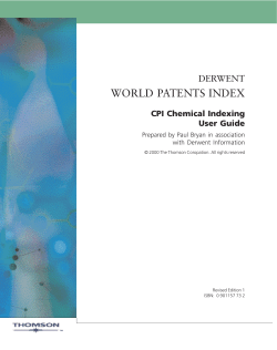 Derwent World Patents Index
