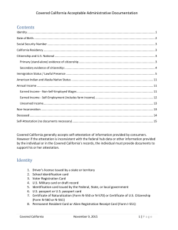 Acceptable Documents For Verification