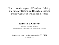 The economic impact of Petroleum Subsidy