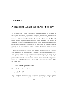 Nonlinear Least Squares Theory
