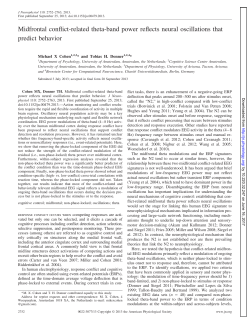 Midfrontal conflict-related theta