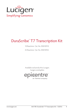 DuraScribe&reg; T7 Transcription Kit