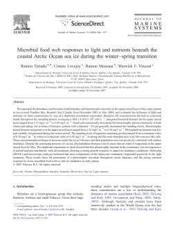 Microbial food web responses to light and nutrients - ICM-CSIC