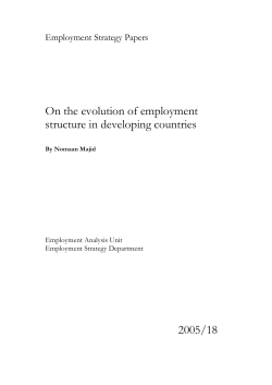 On the evolution of employment structure in developing