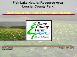 Fish Lake Natural Resource Area Public Information Meeting